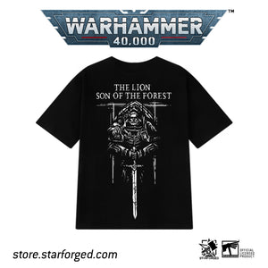 Starforged The Lion Son Of The Forest Fiction Commemorative Short Sleeves T-shirt Men's Black Clothing