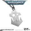 Warhammer 40K Faction Icon Orks Necklace Greenskins Space Orcs by Starforged