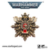 StarForget Brooch Mark of the Ten Thousand Golden Legion Adeptus Custudes Warhammer 40K Merchandise Pin Badge