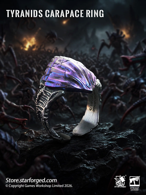 “The Hive Mind consumes. The carapace protects. You wear both.”
