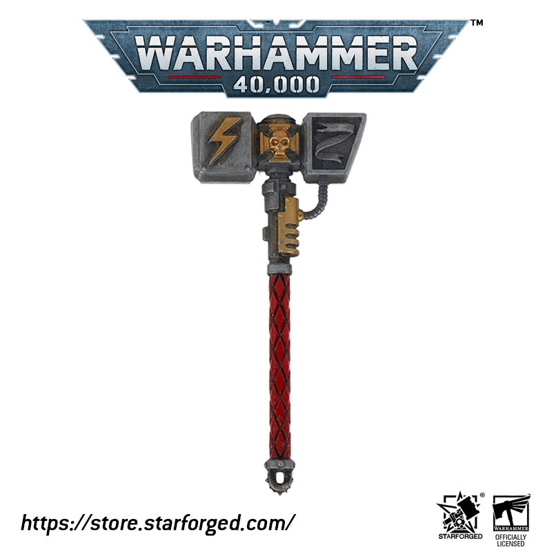 Starforged Warhammer 40000 Thunder hammer & Thunderhead KeyChain Space Marines Astartes WH40 Jewelry