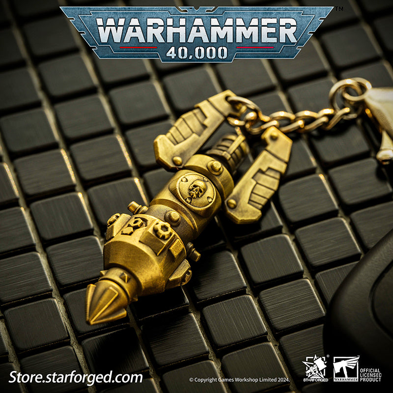 Starforged Warhammer 40K Warhammer II Deep Strike Beacon Game Peripheral Alloy Keychain Christmas Gifts