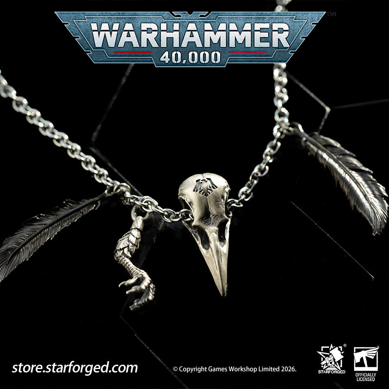 Starforged Warhammer 40K Space Marines Raven Guard The Black Wings of Deliverance Necklace Pendant Men's Fashion Jewelry Sterling Silver Rings The Raven Guard is the smallest Legions of the Great Crusade. They adhere faithfully to the modes of warfare laid down within the Codex Astartes, yet their tactics diverge drastically from those of their brother Legions.At the onset of every battle, the Raven Guard deploy swathes of Scouts to gather intelligence across the front lines.&nbsp; Thereafter, command cadre
