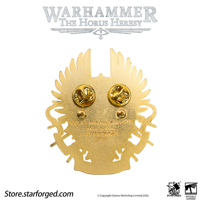 Starforged Warhammer 30K Legio Custodes Guilded Armourial Pin Badge Men's Fashion Jewelry In the ten millennia preceding the Indomitus Crusade, the Custodes rarely left the palace they had sworn to guard in organized formations. Yet after the opening of the Great Rift, the Golden Host once again marched to the most critical battlefields across the galaxy. When they deploy, the Ten Thousand become the manifested glory of Terra, extending the Emperor's will as His own hands.The Custodes decide who may enter t