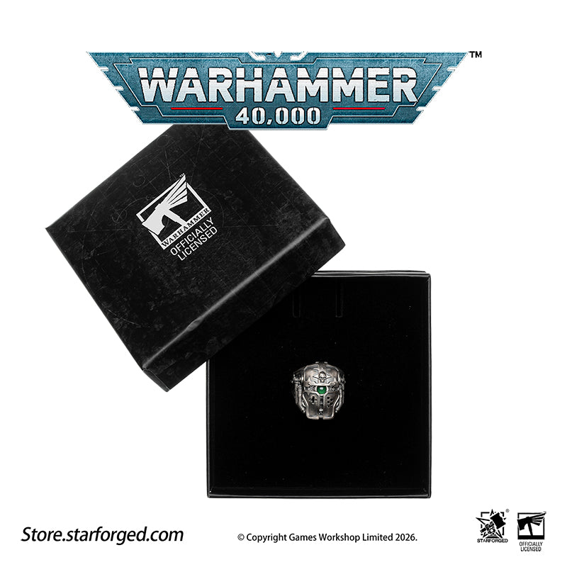 Warhammer 40K Questor Imperialis Helmring Adeptus Mechanicus Titan Culture Ring by Starforged