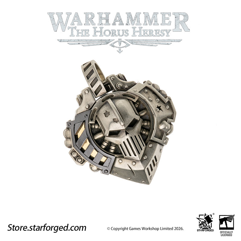 Starforged Warhammer 30K Iron Warriors Heart of Iron Necklace Pendant Warhammer Gifts Fashion Accessories