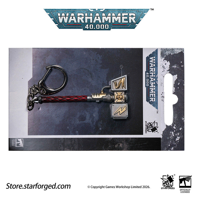 Starforged Warhammer 40000 Thunder hammer & Thunderhead KeyChain Space Marines Astartes WH40 Jewelry