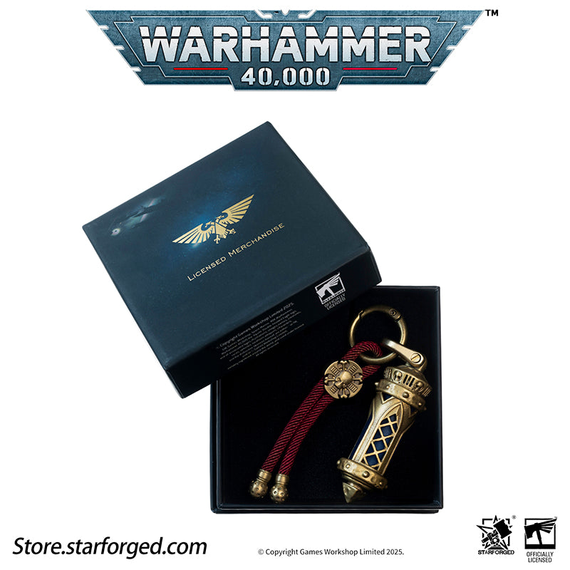 Starforged Warhammer 40K Space Marine Adeptus Astartes Martyrs Reliquary Pendant Men's Jewelry Accessories A reliquary is a significant vessel used in religious art collections for preserving sacred relics, typically crafted from precious metals and enamels. By physically enclosing holy objects, the reliquary enhances their sanctity, embodying a design philosophy shared with covered altarpieces in the tradition of "veiled art."This form of encasement not only protects the relic but also serves to impart rel