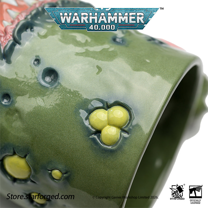 Starforged Warhammer 40K Chaos Gods Dark Gods The Plague Lord Nurgle Pustulent Beverage Mug All the Chaos gods are embodiments of the hopes, fears and other strong emotions and concepts generated by the mortal races. In Nurgle's case, the source of power is insecurity, denial, self-delusion and the living's fear of inevitable death and disease, as well as their unconscious response to that fear, which is the "power of life", the motivating power of mankind and other races. 