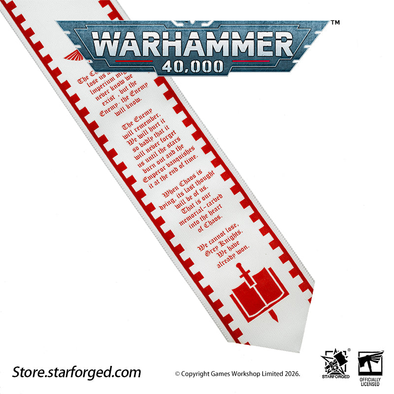 Starforged Warhammer 40K Space Marines Grey Knights Scroll Pin Heavy Badge Men's Fashion Jewelry Pin Badge