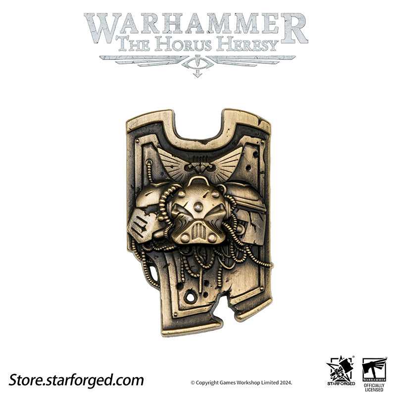 Starforged Warhammer Horus Heresy Burning  Galaxy Legion Insignia Pin Badge Brooch 30K Men's Jewelry