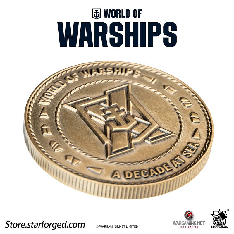 Starforged World of Warships WOWS 10th Anniversary Collectible Coin Game Peripherals Wargaming License
