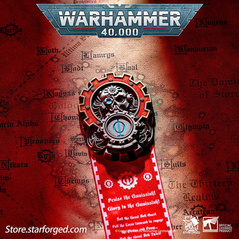 Starforged Seal of Omnissiah Machine God Deus Mechanicus Men's Brooch Pin Badge  Backpack Clothing Accessories Warhammer 40K