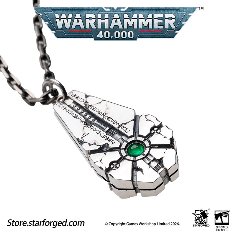 Warhammer 40K Starstele of Dominion Pendant Necrons Necklace by Starforged