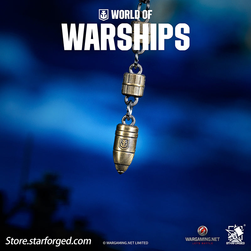 Starforged World of Warships WOWS Battleship World Bullet Launch Keychain Game Peripherals Wargaming License