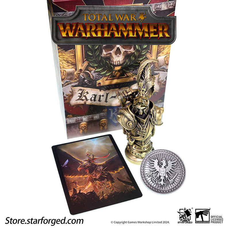 Starforged Warhammer Total War Seal of the Emperor Karl Franz Prince Atldorf Wax Seal Collectible Coin Set Other