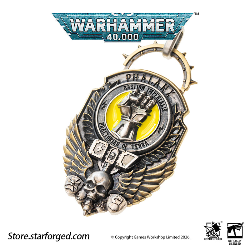 Warhammer 40K Imperial Fists Hammer of Phalanx Pendant Rogal Dorn Necklace Starforged