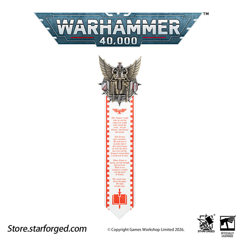 Starforged Warhammer 40K Space Marines Grey Knights Scroll Pin Heavy Badge Men's Fashion Jewelry Pin Badge The Grey Knights are the legendary Chapter 666 - and although nominally a chapter of the Astartes, they are a Chamber Militant of the Inquisition along with the Adepta Sororitas and the Deathwatch. Each member of the chapter undergoes a grueling and torturous selection process, and even once inducted, their harsh training regime is without equal. In battle, they move as an army of silver ghosts, equipp