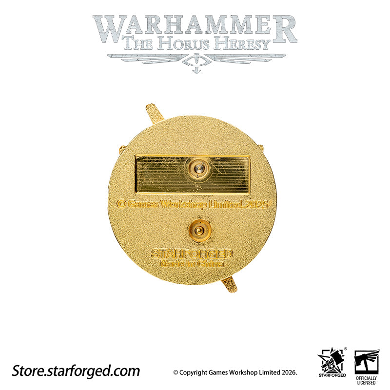 Starforged Warhammer 30K Space Marines White Scar Scroll Pin Heavy Badge Men's Fashion Jewelry Pin Badge