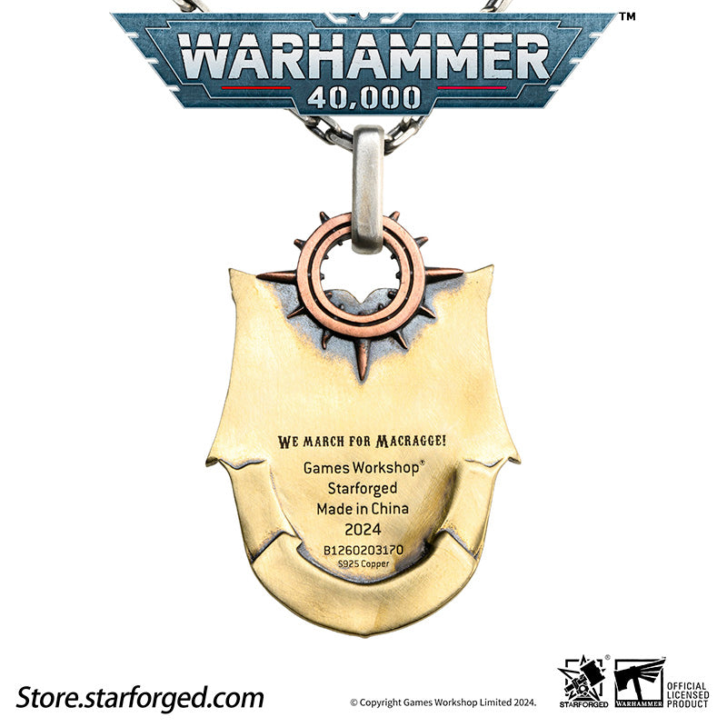 Starforged Warhammer 40K Macragge‘s Triumph Ultramarines Space Marines II Men's Necklace Christmas Gifts