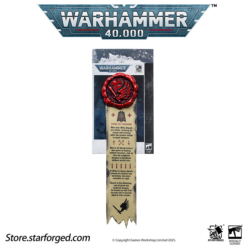 Starforged Warhammer 40K Space Marines Death Company Raven Wing Purity Seal Collection Men's Accessories
