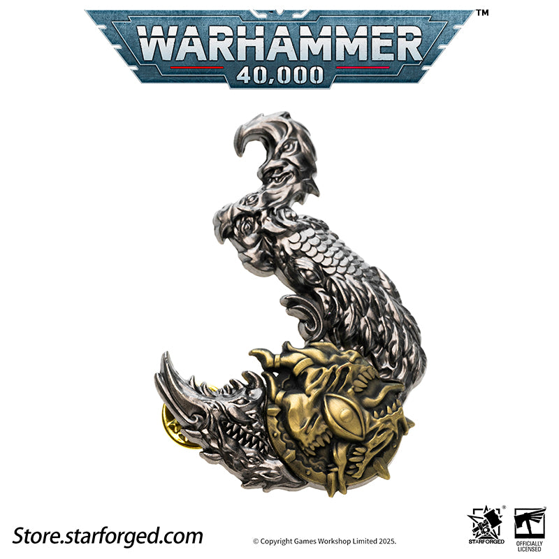 Starforged Warhammer 40K Lords of the Immaterium The Chaos Gods Mark of Ruinous Powers Pin Badge Men's Jewelry Accessories