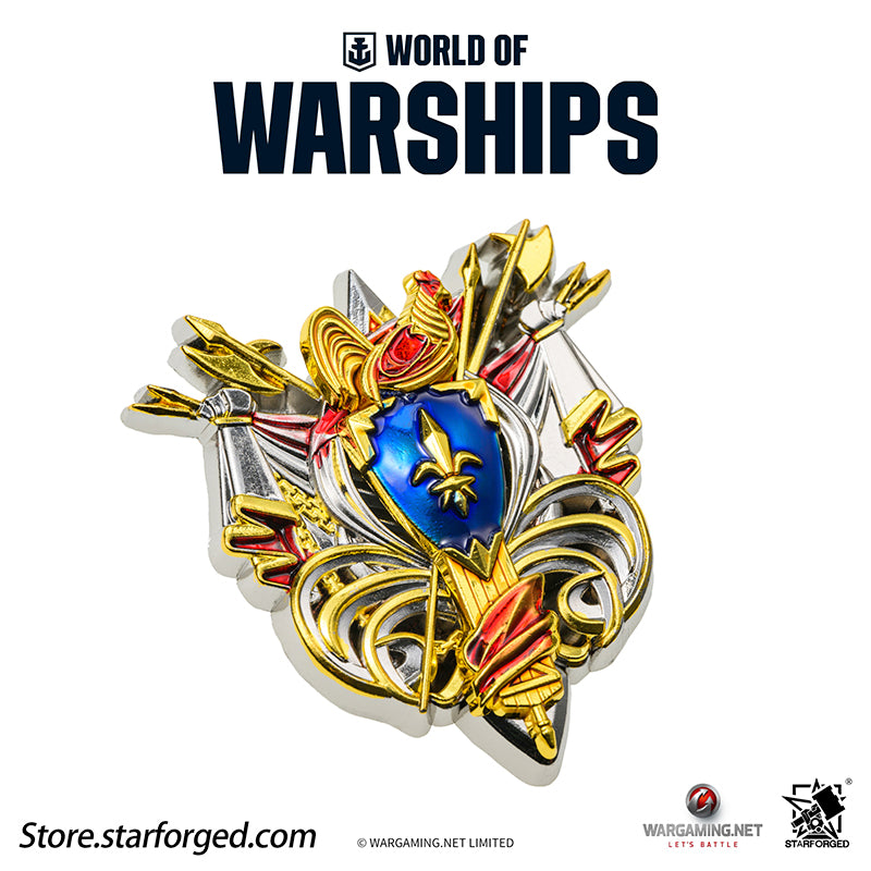 Starforged World of Warships Metal Badge Pin Brooch Badge Game Peripherals Wargaming License