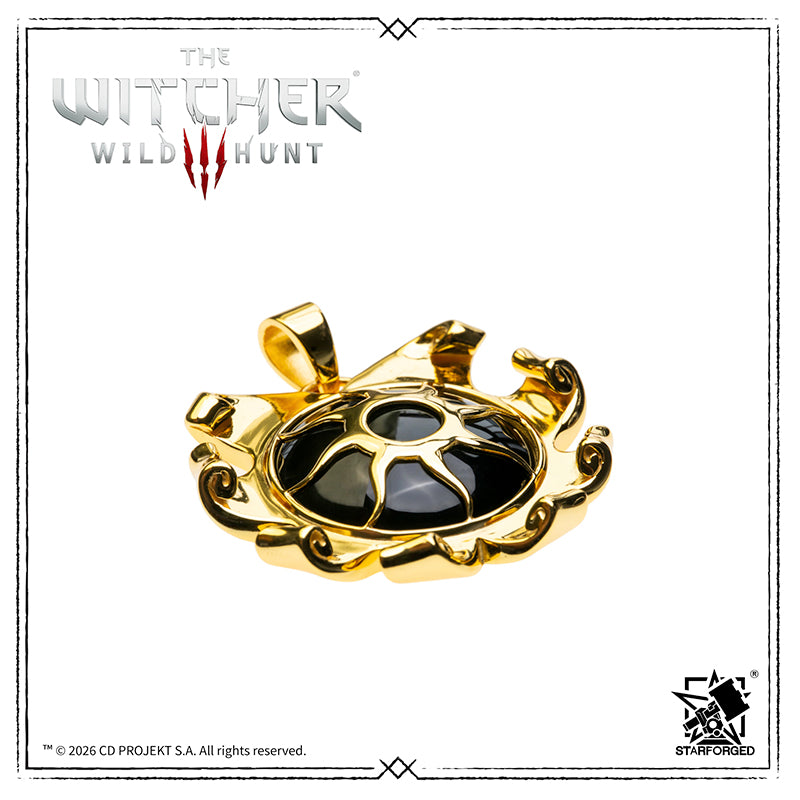 Starforged The Witcher 3: Wild Hunt Nilfgaardian Royal Pendant Silver Pendant Game Merchandise Officially Authorized The Nilfgaardian Empire is the most powerful empire in the known world and in history. Located in the south of the continent, it boasts formidable military forces and elite commanders.  Its capital is the City of Golden Towers, situated on the banks of the Alba River. The empire continuously expands its territory by conquering neighboring lands through both military might and political maneuv