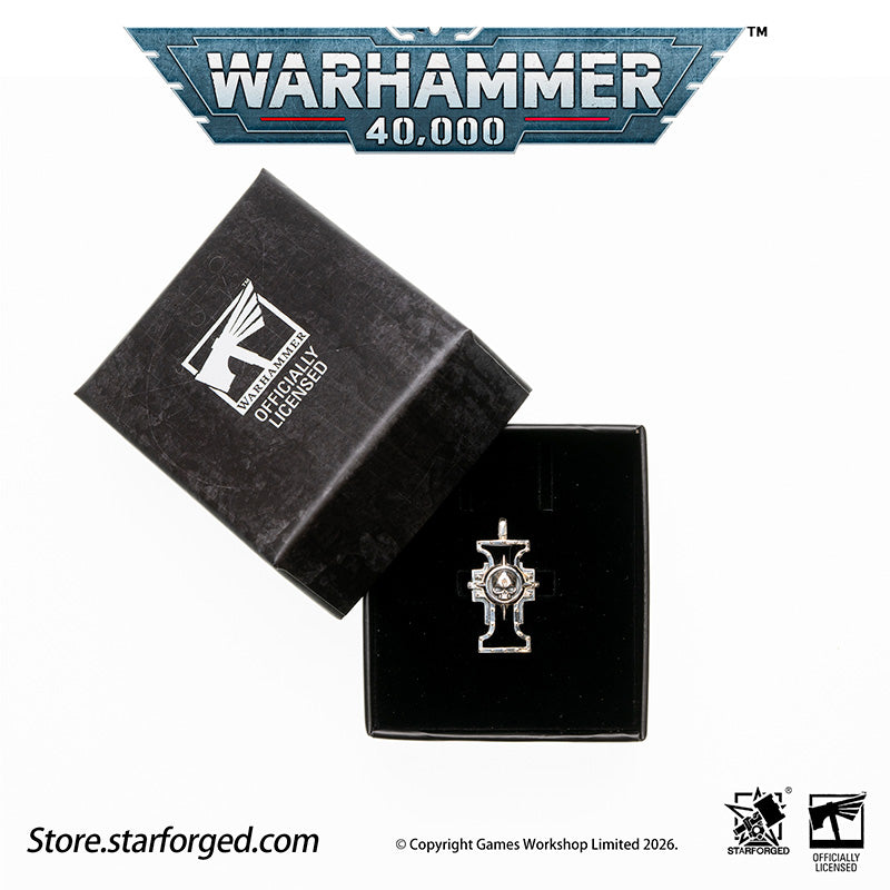 Starforged Warhammer 40K The Imperium of Man Inquisition Seal of the Holy Ordos Silver Pendant Game Merchandise Warhammer Gifts Fashion Accessories