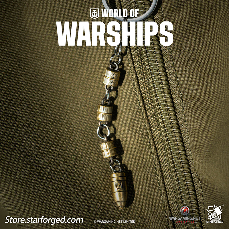 Starforged World of Warships WOWS Battleship World Bullet Launch Keychain Game Peripherals Wargaming License
