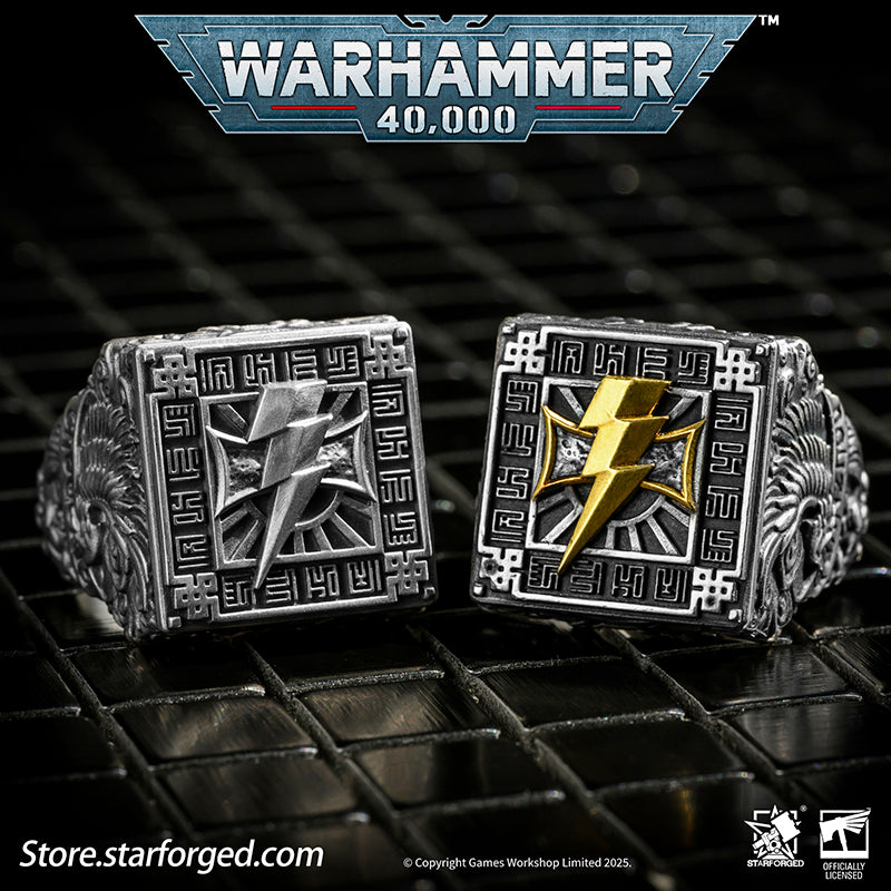 Starforged Warhammer 40K White Scar Seal of Chogoris Khanquest Silver Ring Accessories Jewelry Taklagoris’s vast grasslands gave birth to a people of mounted archers, and likewise shaped the Fifth Legion. The White Scars’ Primarch, Jaghatai Khan, was known as the “Great Khan” and the “Warhawk,” titles whose origins are deeply tied to his homeland.The Fifth Legion came from a culture skilled in mounted archery, and they carried the traditions of their homeland into the crucible of the Great Crusade. The step