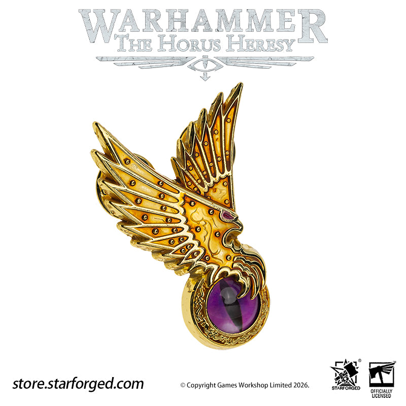 Starforged Warhammer 30K Chaos Space Marine Emperor's Children Phonecian's Favour Armourial Pin Warhammer Gifts Fashion Accessories The Emperor's Children were the III Legion of the twenty original Space Marine Legions, also known after their fall as the Lords of Profligacy. Their Primarch is Fulgrim. One of the nine legions that betrayed the Emperor during the Horus Heresy, they became Chaos Space Marines. 