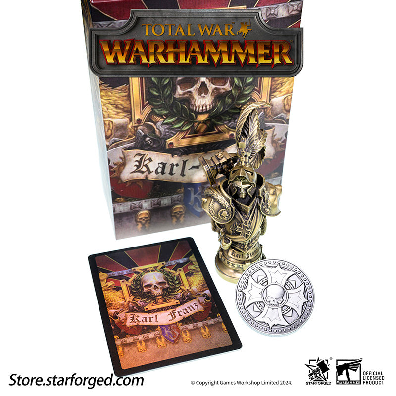 Starforged Warhammer Total War Seal of the Emperor Karl Franz Prince Atldorf Wax Seal Collectible Coin Set Other