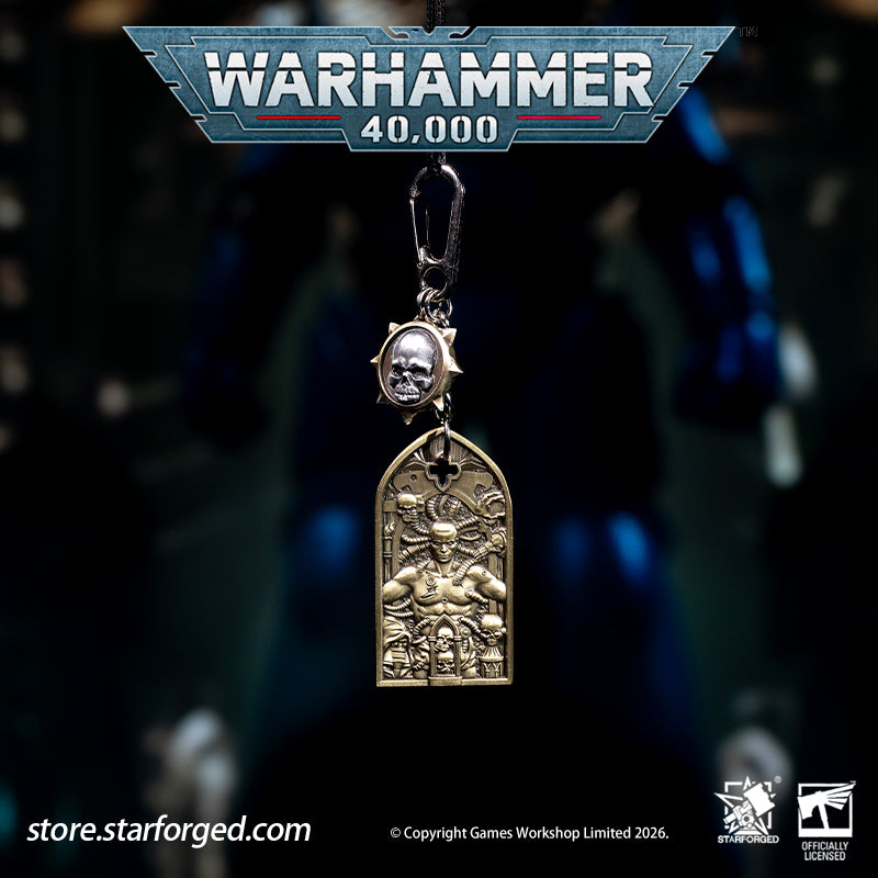 STARFORGED Warhammer 40K Space Marines Adeptus Astartes The Process of Initiation Keyring | Warhammer Gifts | Warhammer Accessories