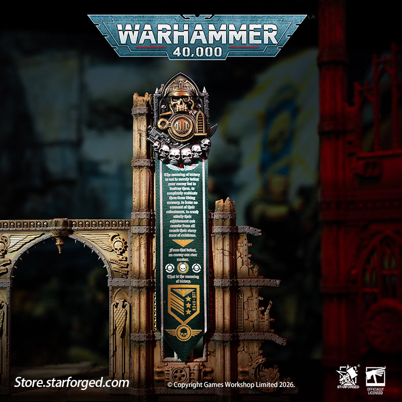 Starforged Warhammer 40K Astra Militarum Scroll Seal (Armageddon “Old One Eye” Honor Badge) Men's Fashion Accessories Armageddon is burning  The endless hordes of Orks press in without cease, and the defenders of the Imperium stand on the brink of collapse. Only one man could pull this world back from the fate of annihilation.  The Second War for Armageddon was a massive WAAAGH! launched by the Ork Warlord Ghazghkull Mag Uruk Thraka. Imperial command faltered under poor leadership