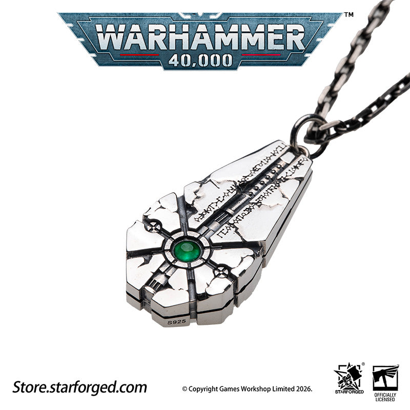 Warhammer 40K Starstele of Dominion Pendant Necrons Necklace by Starforged