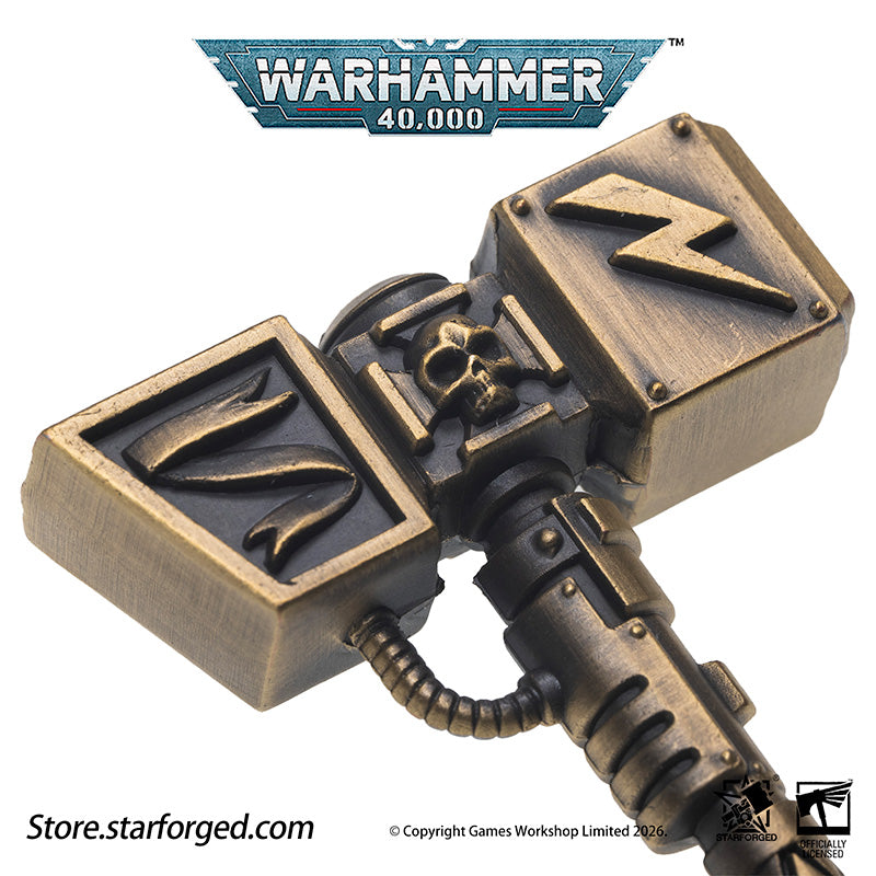 Starforged Warhammer 40000 Thunder hammer & Thunderhead KeyChain Space Marines Astartes WH40 Jewelry