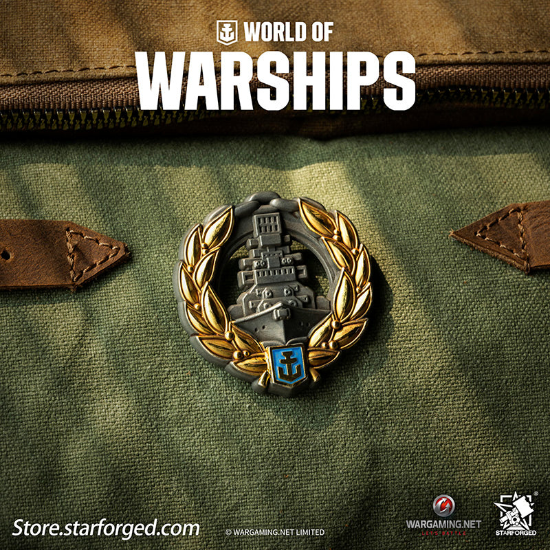 Starforged World of Warships Achievements Commemorative Pin Brooch Badge Game Peripherals Wargaming License