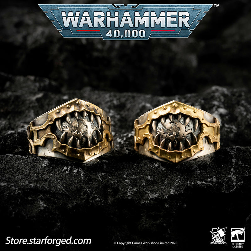Starforged Warhammer 40K Chaos Space Marines World Eaters Berzerkers'Sigil Ring Silver Ring Men's Jewelry Accessories A millennium ago, when the Legiones Astartes were engulfed in bloody warfare, the sons of the Primarch Angron were already infamous for their brutality, a fate sealed after the implantation of the Butcher's Nails. The noble warriors descended into relentless killers! Today, whenever the chosen of Khorne carve a gory path from the Eye of Terror, the entire galaxy trembles.They are the World E