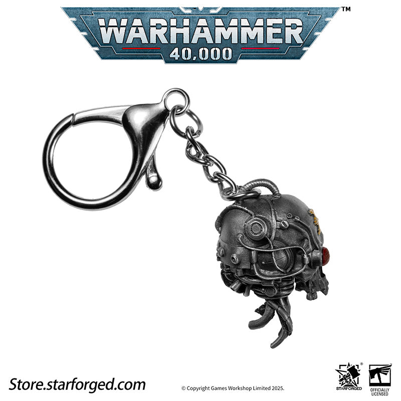 Starforged Warhammer 40K Adeptus Mechanicus Servo-Skull Keychain Men's Jewelry Accessories The skull symbolizes not only sacrifice but also the purity of humanity. The flesh of traitors, heretics, and xenos often deviates greatly from that of true humans, with one of the most distinct variations lying in their skulls.It is for this reason that the skull serves as an emblem of human purity and the sacrifices made to defend it. Throughout the Imperium—from the Walls of Martyrs to skull insignias—it reminds al