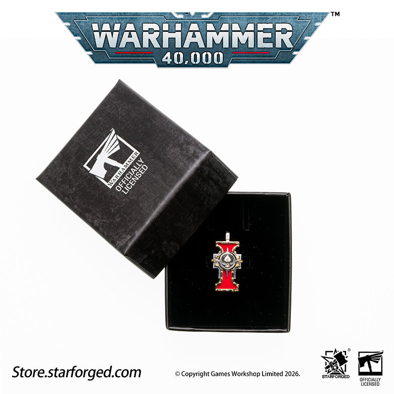 Starforged Warhammer 40K The Imperium of Man Inquisition Seal of the Holy Ordos Silver Pendant Game Merchandise Warhammer Gifts Fashion Accessories