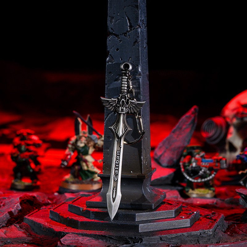 Starforged Warhammer 40K Dark Angels Sword of Caliban  2023 New Men's Keychain Christmas Gift Boyfriend