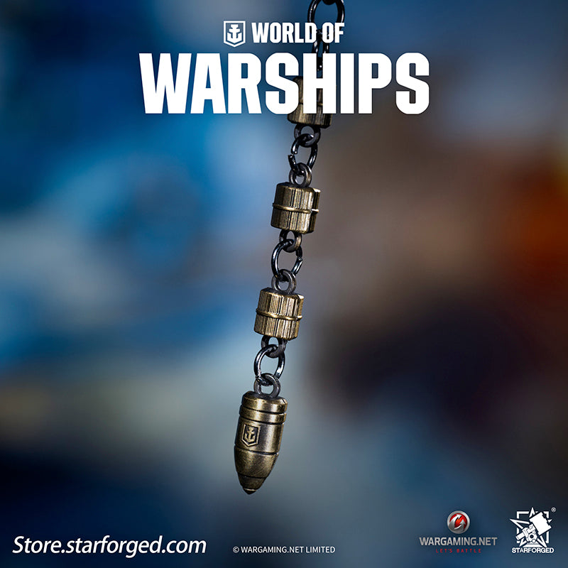 Starforged World of Warships WOWS Battleship World Bullet Launch Keychain Game Peripherals Wargaming License