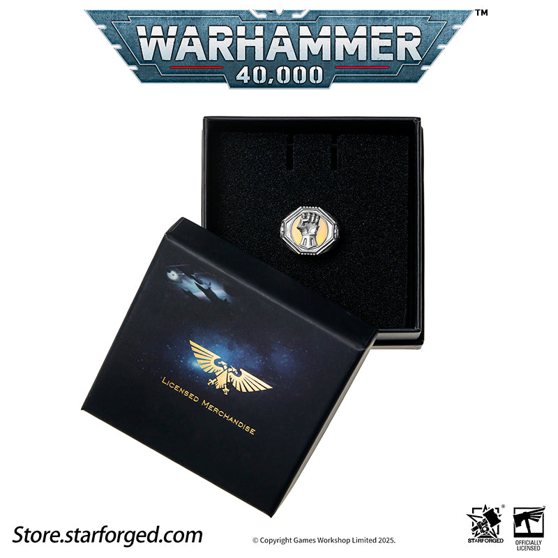 Starforged Warhammer 40K The Sigil Ring of Dorn Imperial Fists Silver Ring Accessories Jewelry The Imperial Fists were the VIIth Legion of the original Astartes, and in the ten millennia since the Horus Heresy, they remain the only Space Marine Chapter honored with permanent garrison rights on Holy Terra itself.The sons of Dorn inherited their Primarch's unyielding character - steadfast, refusing defeat, and ever willing to plunge into the bloodiest battles against the fiercest foes. Masters of fortificatio
