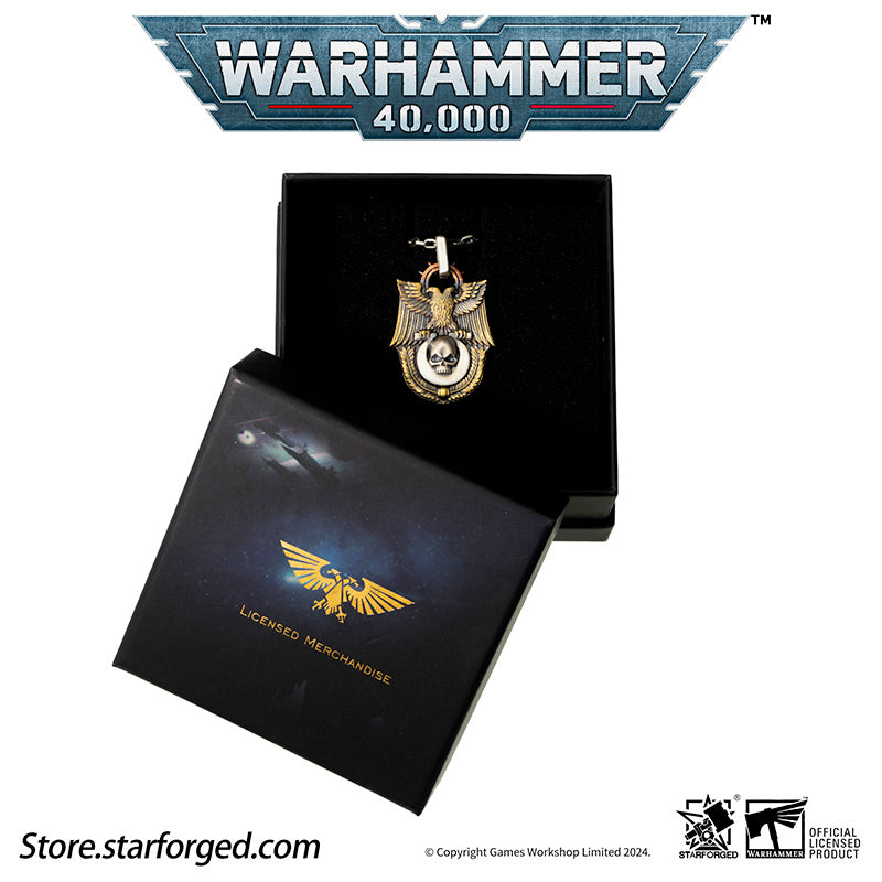 Starforged Warhammer 40K Macragge‘s Triumph Ultramarines Space Marines II Men's Necklace Christmas Gifts