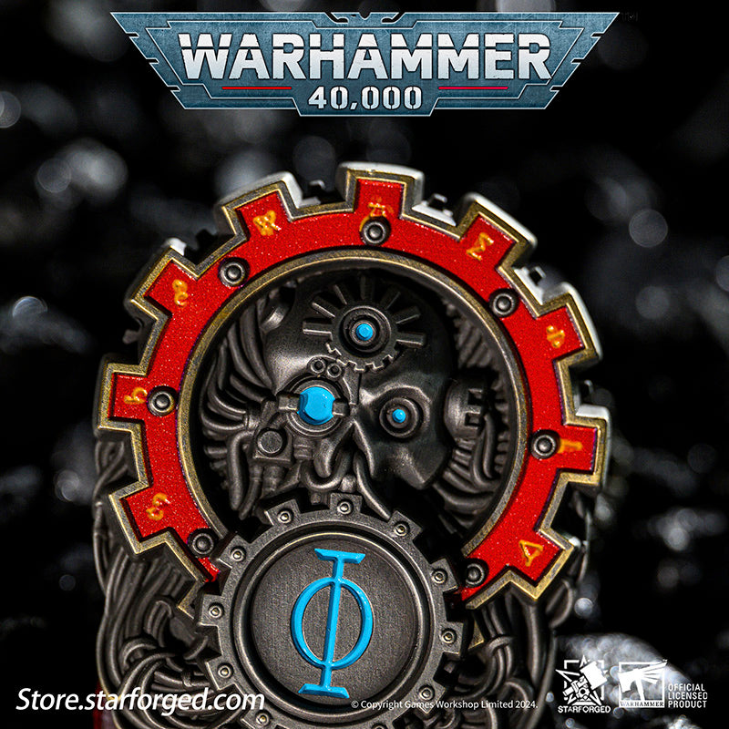 Starforged Seal of Omnissiah Machine God Deus Mechanicus Men's Brooch Pin Badge  Backpack Clothing Accessories Warhammer 40K