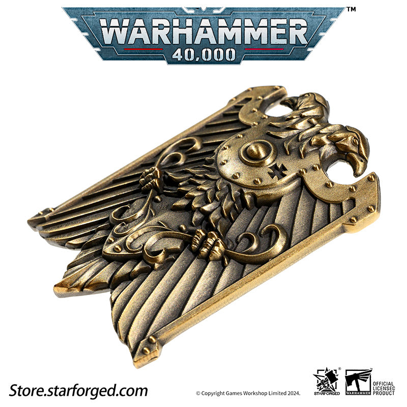 Starforged Custodes Sword & Shield Emperor of Mankind Adeptus Custode Men's Accessories Keychain Pendants