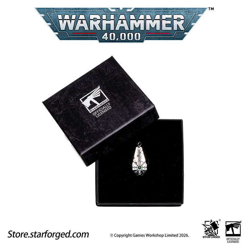 Warhammer 40K Starstele of Dominion Pendant Necrons Necklace by Starforged