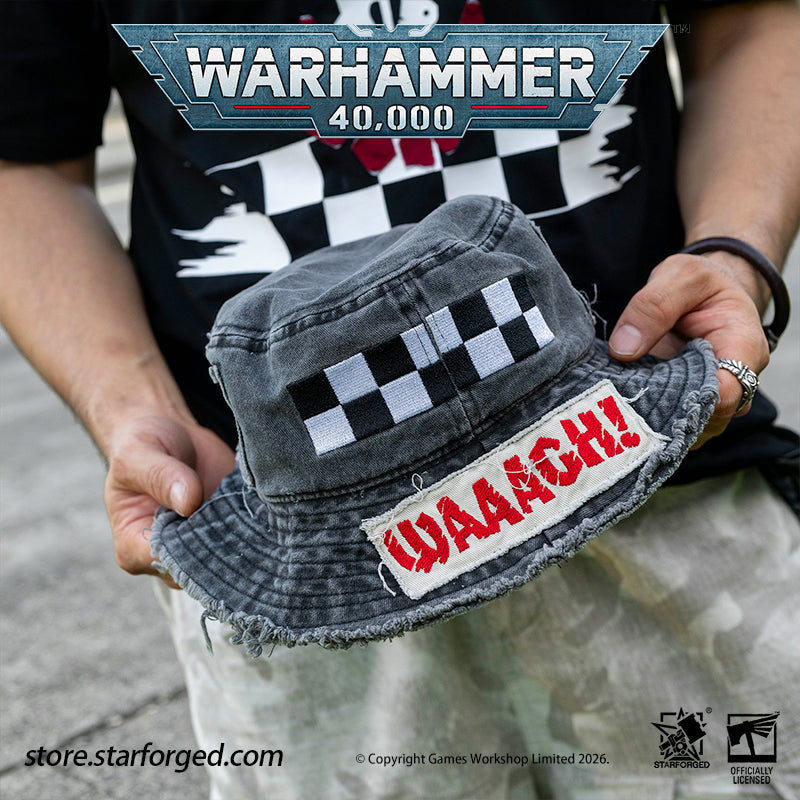 Starforged Warhammer 40K Orks Counsill of Clan-Bosses Set Men's Fashion Accessories Warhammer Merchandise Gifts Orks Counsill of Clan-Bosses Bandana  Only the toughest Orks earn a place on the Counsill of Clan-Bosses. This bandana is the perfect accessory for any aspiring Warboss wanting to get involved in the next Waaagh!.  Orks Counsill of Clan-Bosses Canvas Belt  Buckle up with a belt worthy of the biggest and meanest Warboss, complete with Ork glyphs along the strap - a great addition to any Ork fan’s a