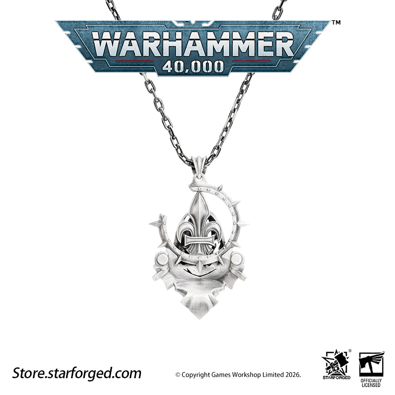 Starforged Warhammer 40K Adepta Sororitas Artificer Reliquia Sororitas Pendant Silver Necklace Warhammer Gifts Fashion Accessories